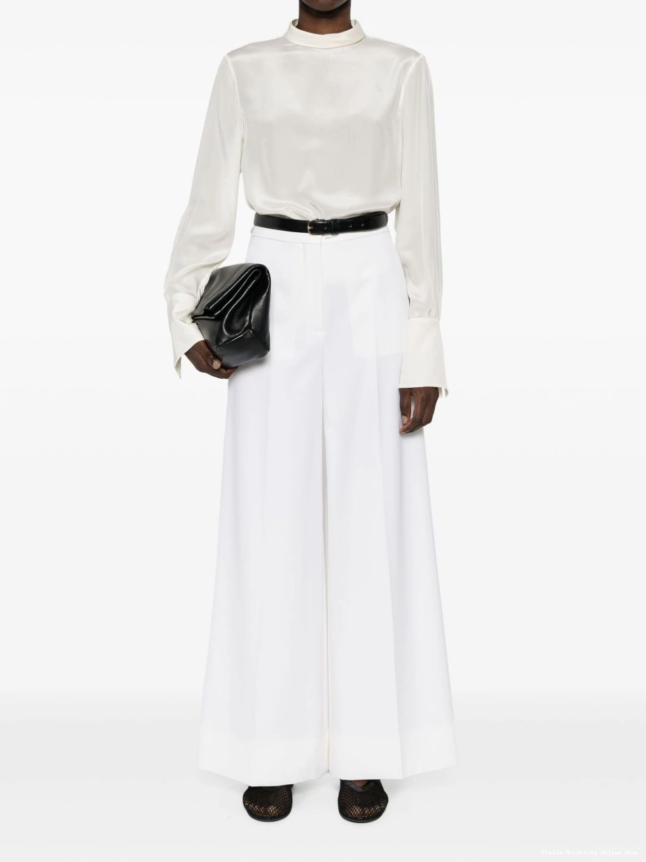 Cheap McCartney trousers wide-leg Stella Women high-rise 0406